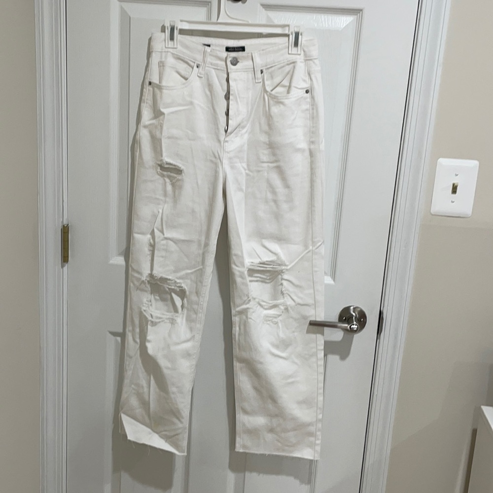 Wild Fable Ripped White Jeans